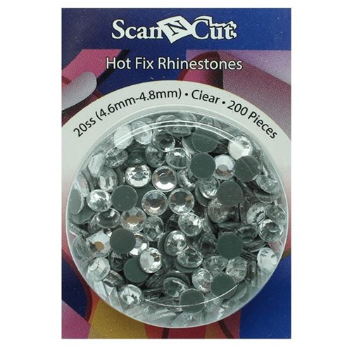 Brother Hot Fix Rhinestones 20SS 4.6mm-4.8mm Clear 200 Pces